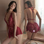See Through Sexy Lingerie Set for Women  Sheer Mesh Babydoll with G-String