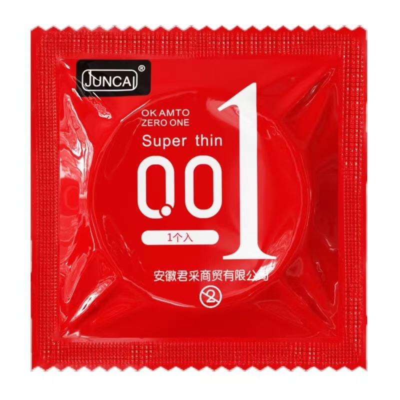 JUNCAI Super Thin Condoms for Men – Zero Feeling Real Sex Experience 1pc