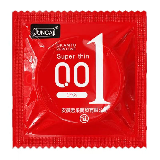JUNCAI Super Thin Condoms for Men – Zero Feeling Real Sex Experience 1pc