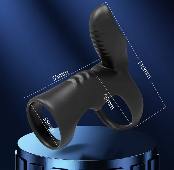 Vibrating Ejaculation Control Ring for Men, Wolf's Tooth Sleeve, Vibrating Ring, Resonator, SM, Anal, Shared by Couples, Sexual Aids