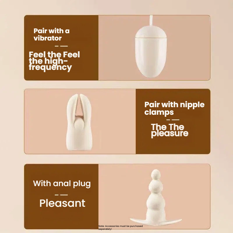 Compact Sucking Clitoral Stimulator – 10 Vibrations, 3 Interchangeable Heads, Waterproof