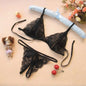 Ultra Thin See Through Lace Teddie – Open Crotch Panties with (Suspender)