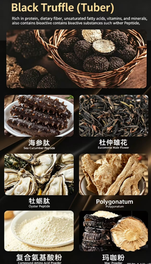 Gold Coast Black Truffle, Deer Penis, and Ginseng Slices