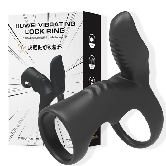 Vibrating Ejaculation Control Ring for Men, Wolf's Tooth Sleeve, Vibrating Ring, Resonator, SM, Anal, Shared by Couples, Sexual Aids